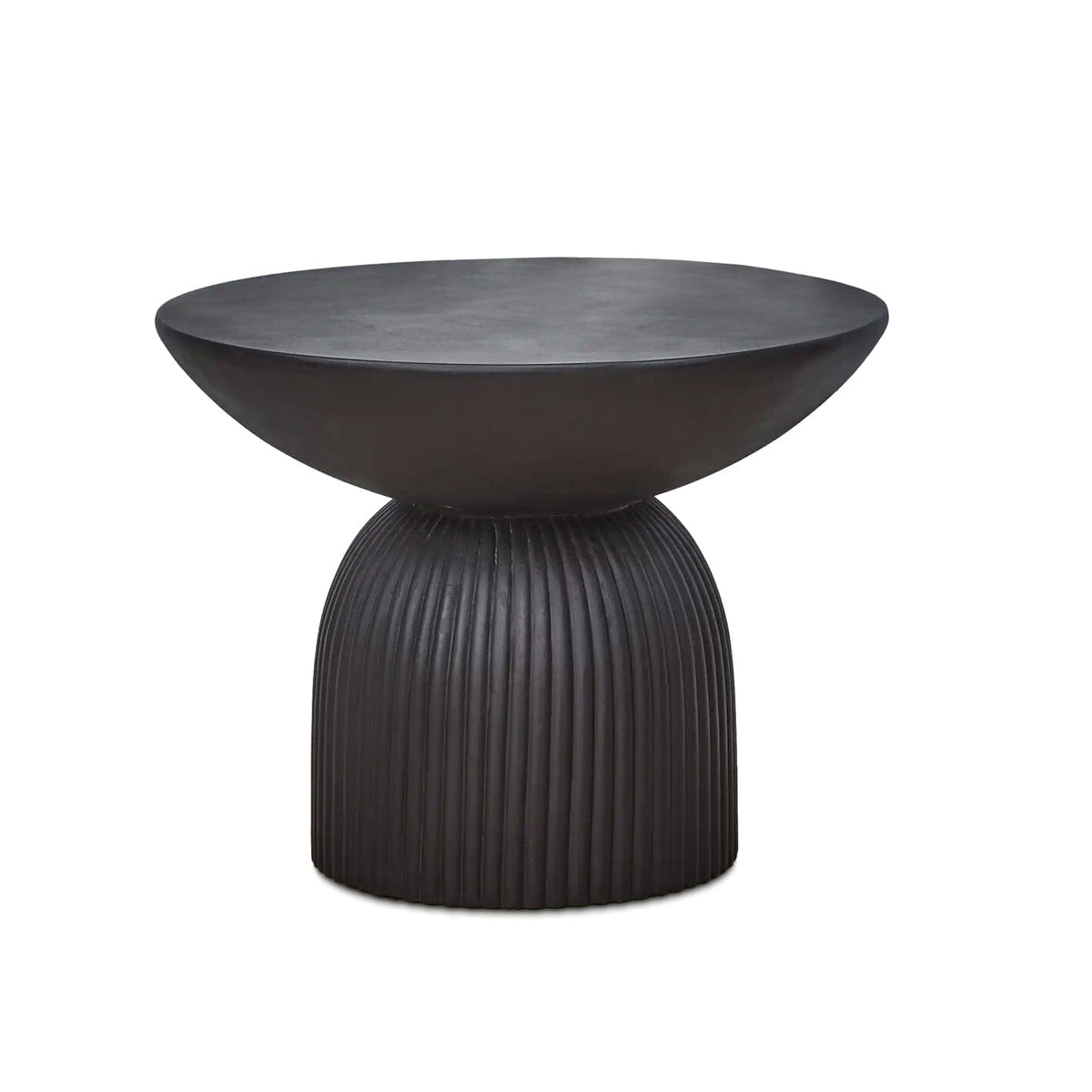 Zaliki Concrete Coffee Table - Black - Laura James 