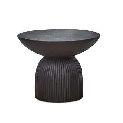Zaliki Concrete Coffee Table - Black - Laura James 