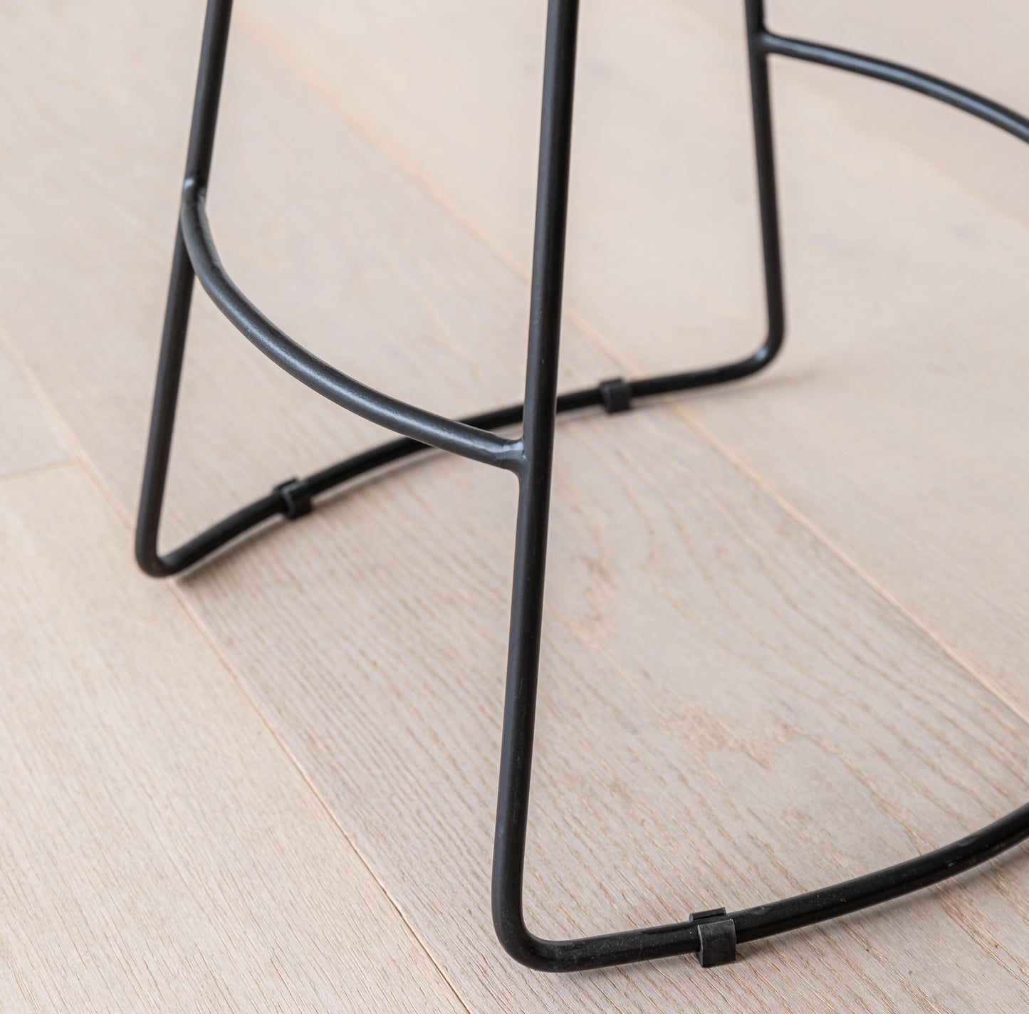 Aiden Natural Mango Wood Backless Bar Stool - Set of 2 - Laura James