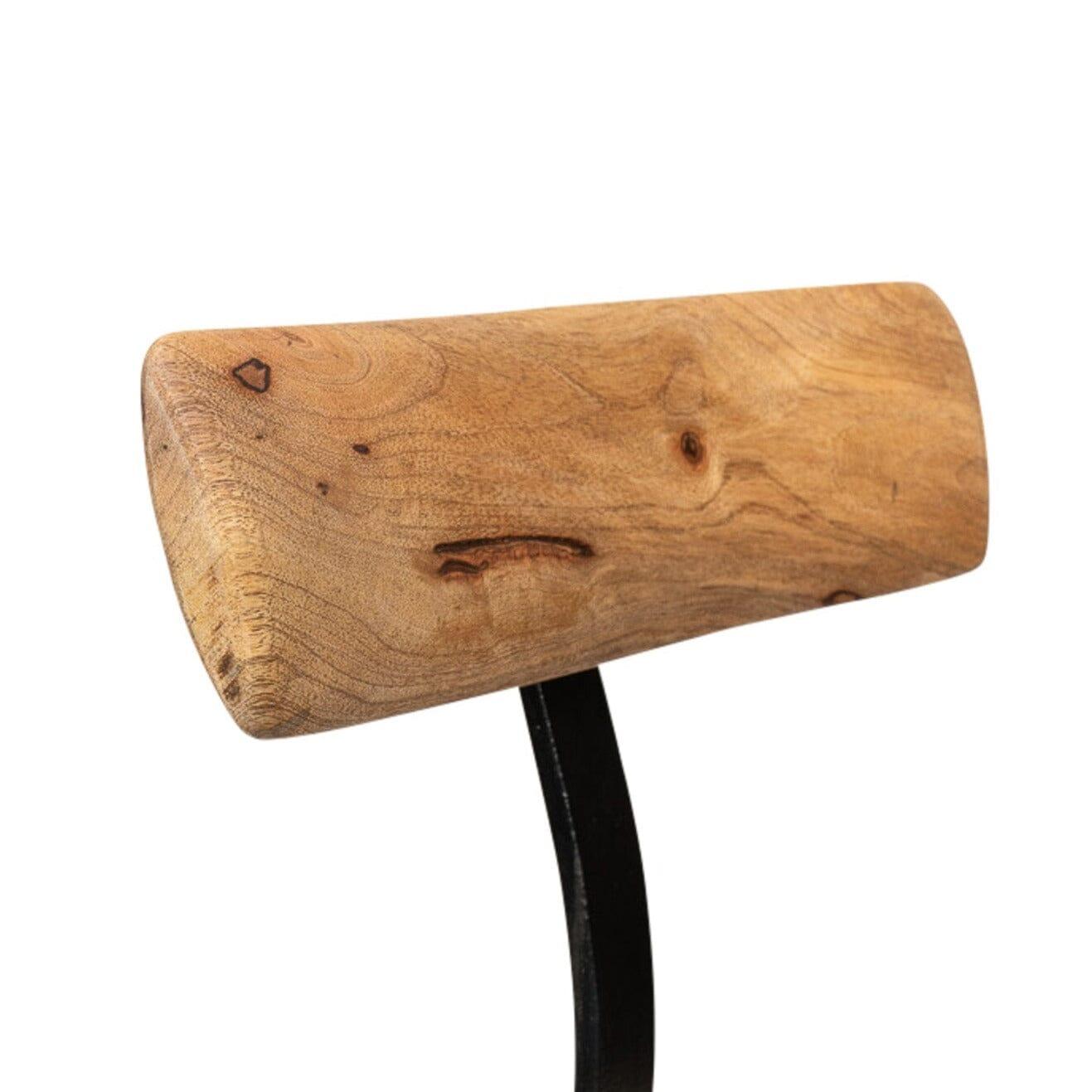 Aiden Natural Mango Wood Bar Stool - Set of 2 - Laura James