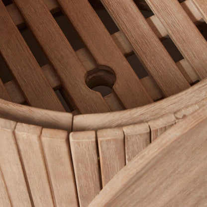 Akira Chunky Wood Table/Parasol Base - Laura James