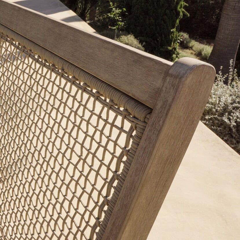 Akira Wooden Rope Folding Bench - Laura James