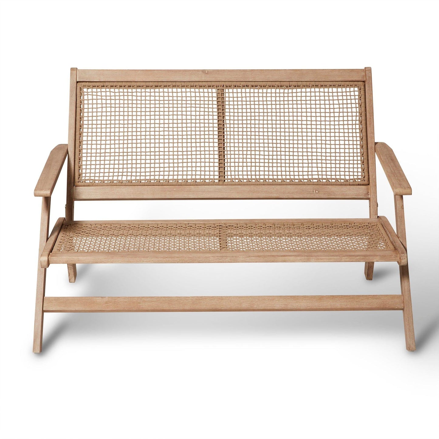 Akira Wooden Rope Folding Bench - Laura James