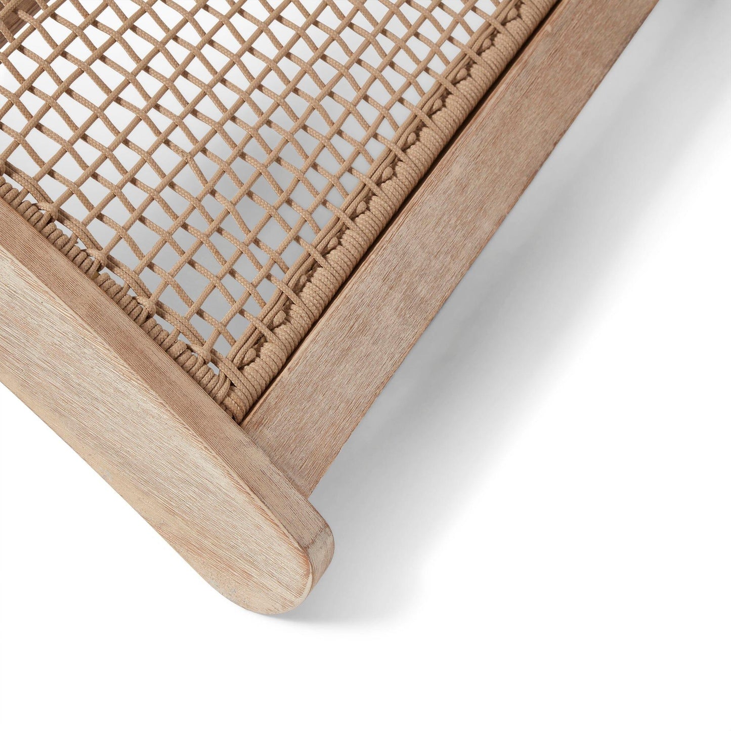 Akira Wooden Rope Folding Sun Lounger - Laura James