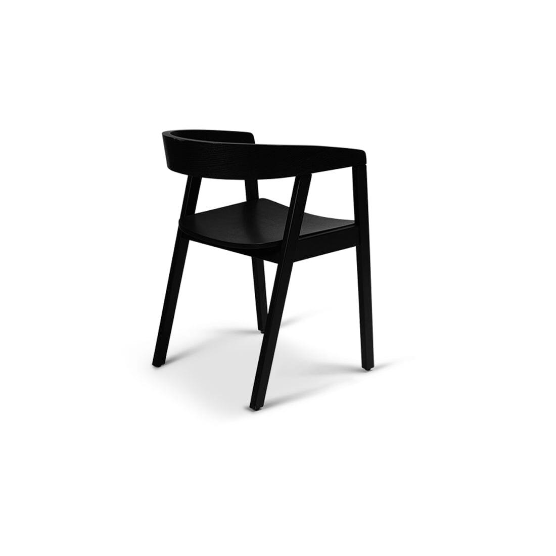 Amelia Black dining table Set - 6 seater - Ella Black wooden chairs