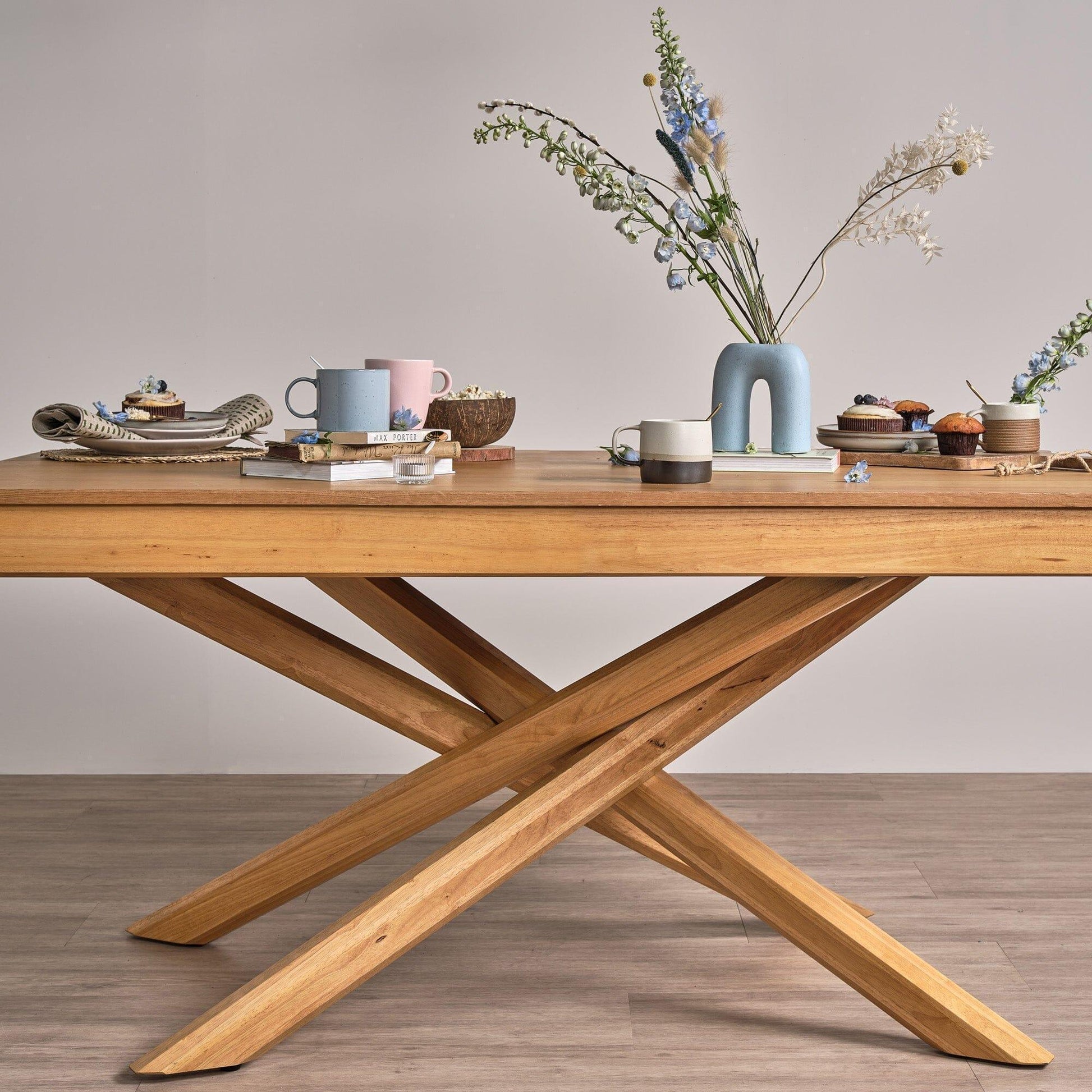 Amelia Oak Wood Dining Table - Laura James