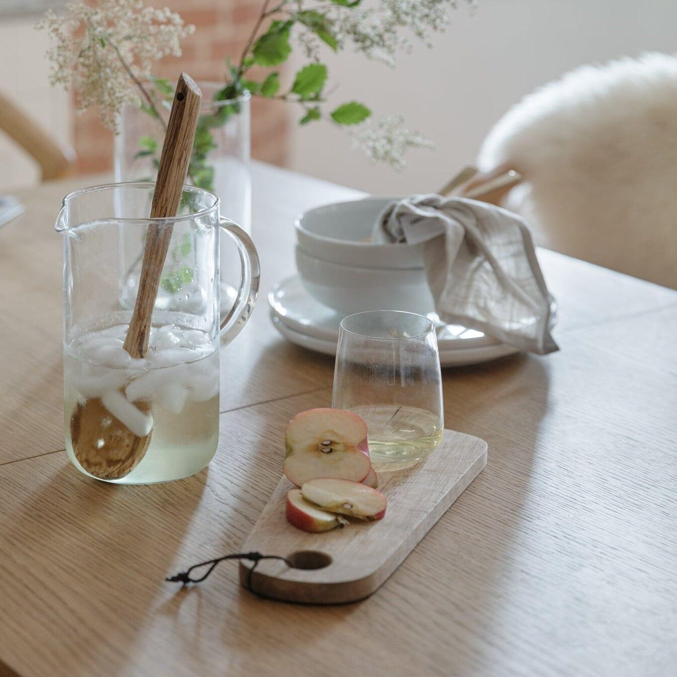 Amelia Whitewash Extendable Dining Table Set - 6 Seater - Freya Oatmeal Dining Chairs With Oak Legs