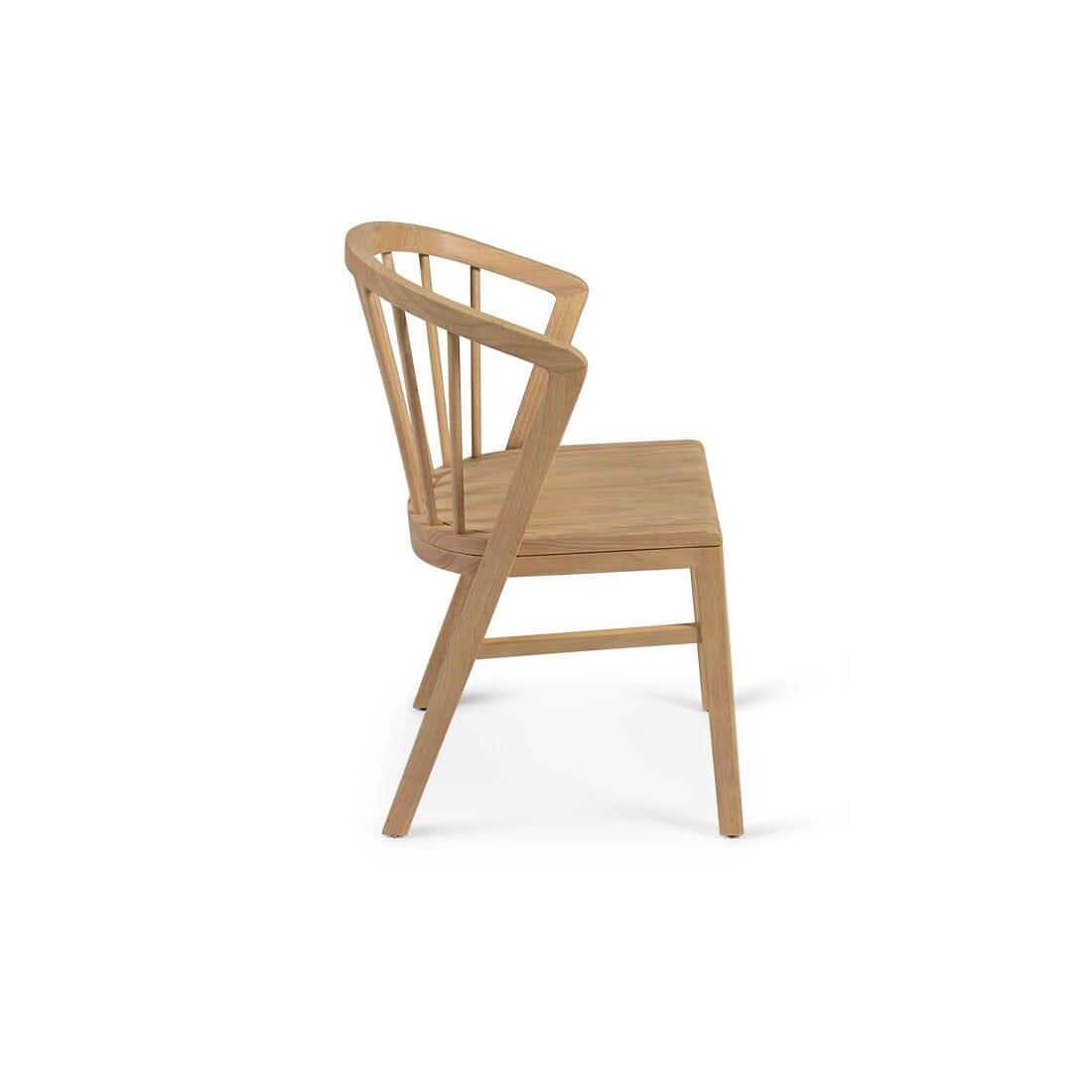 Amelia Pale Oak  Extendable Dining Table Set - 6 Seater - Pale Oak Spindle Back Chairs