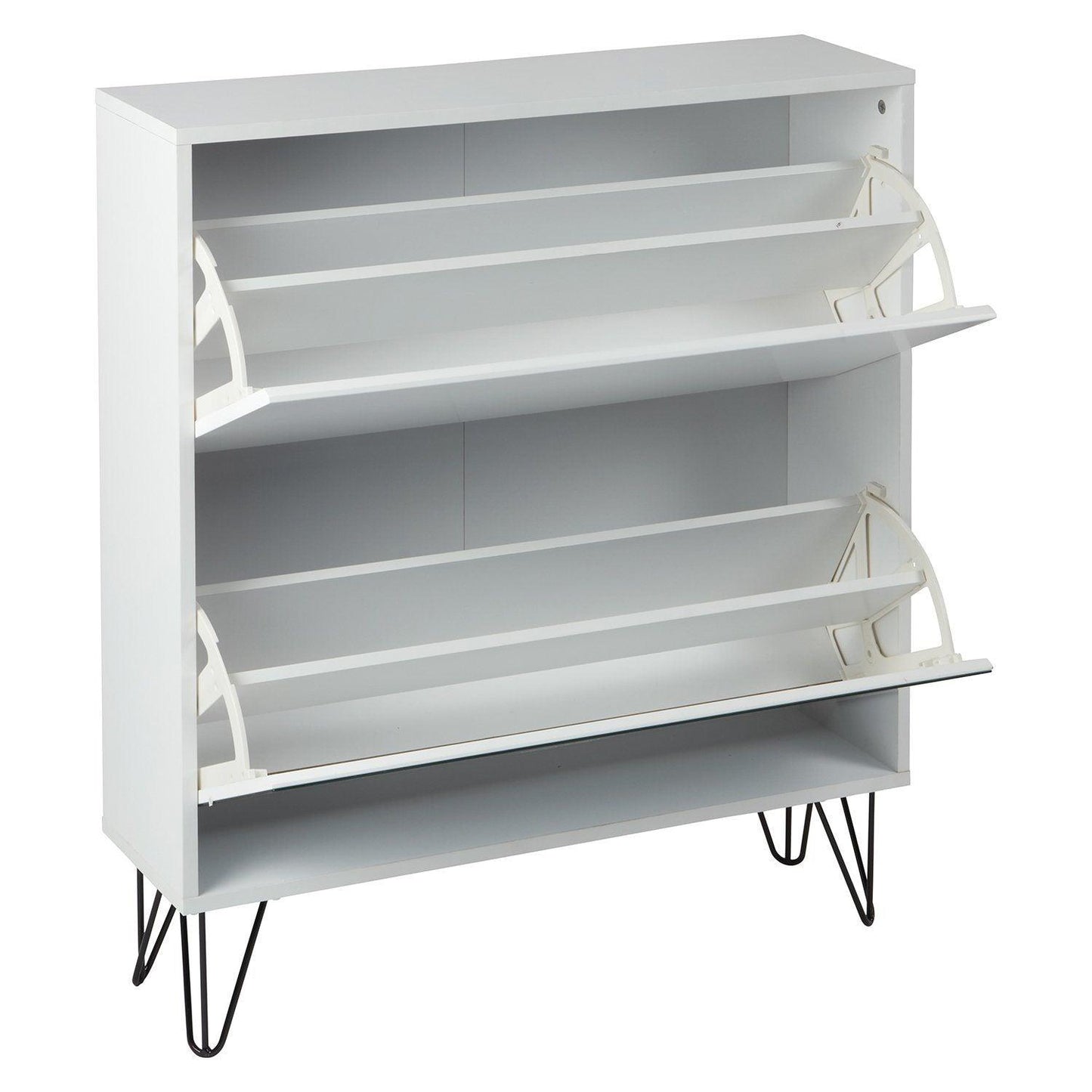 Anderson shoe cabinet - 2 door - white - Laura James