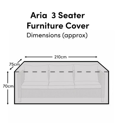 Aria 3 Seater Furniture Cover - Laura James