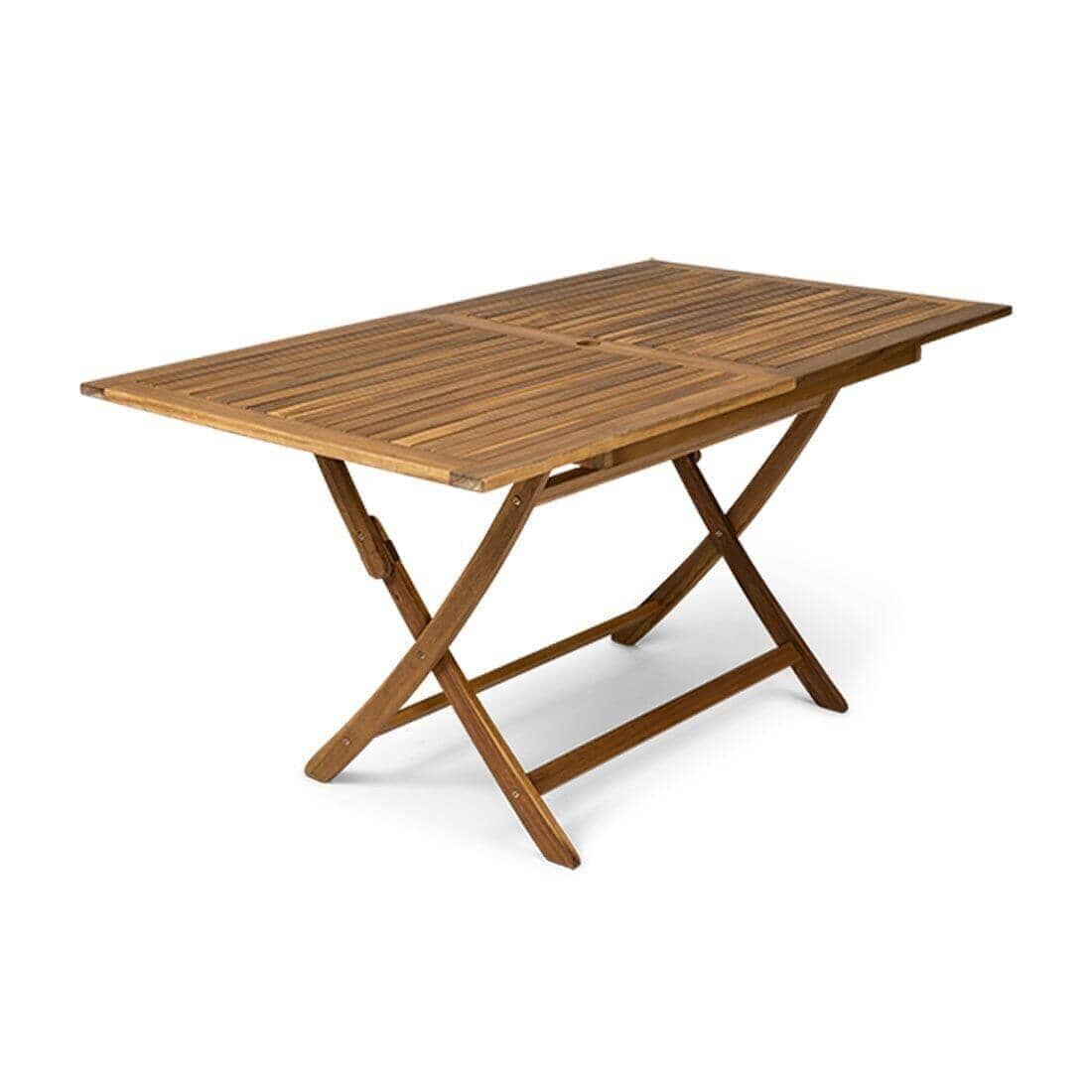 Ashby 6 Seater Wooden Rectangular Folding Dining Table - 150cm - Laura James 