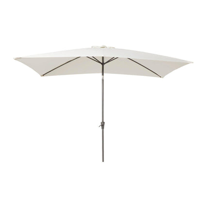 Ashby 6 Seater Wooden Dining Set and Cream Parasol - 150cm - Laura James