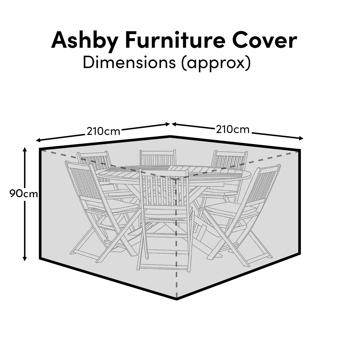Ashby  6 Seater Furniture Cover - Laura James 