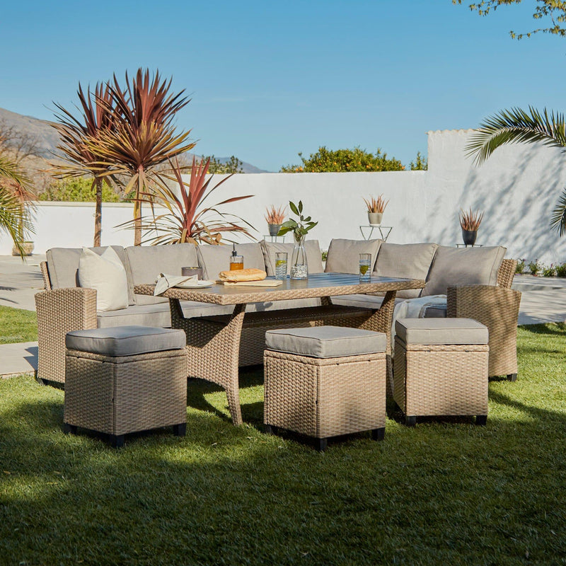 Brown Rattan Corner Sofa Premium Rattan Garden Furniture Rattan
