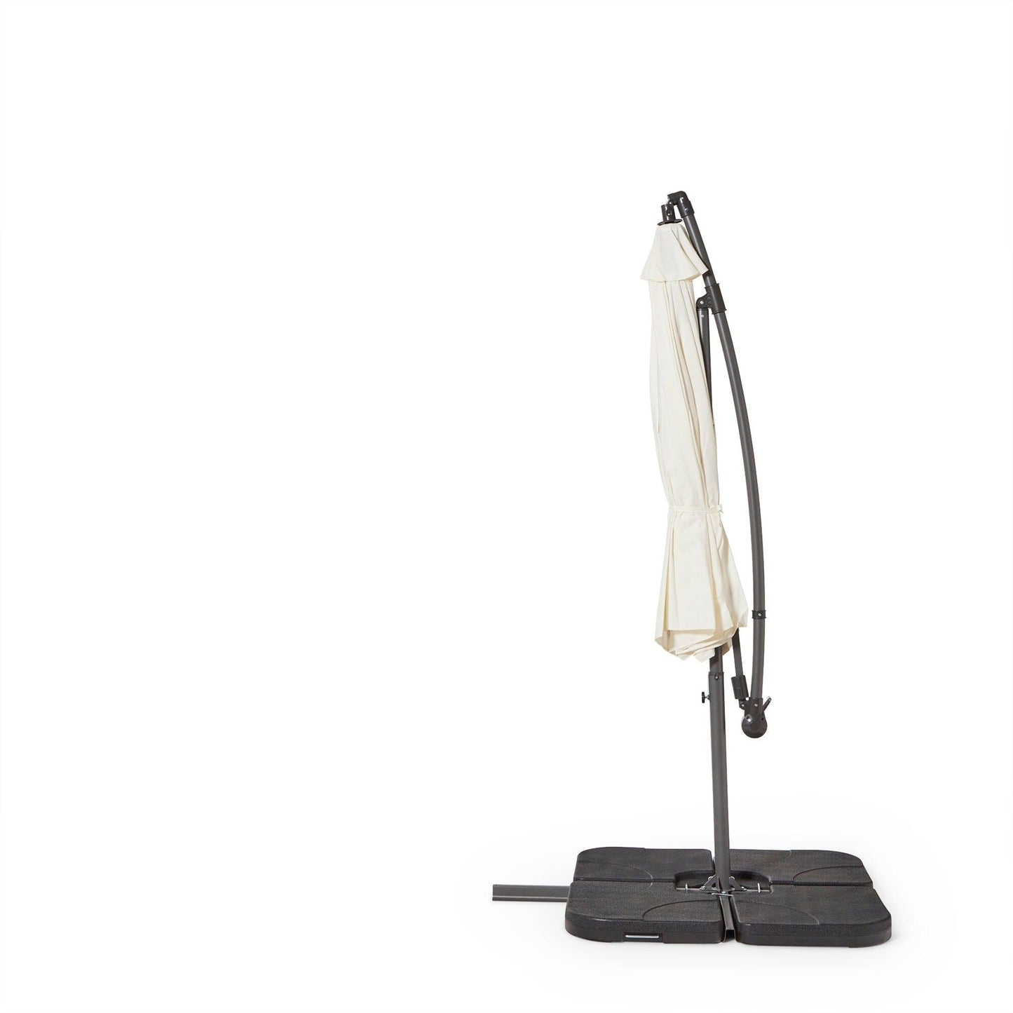 Cream LED Cantilever Parasol - Laura James