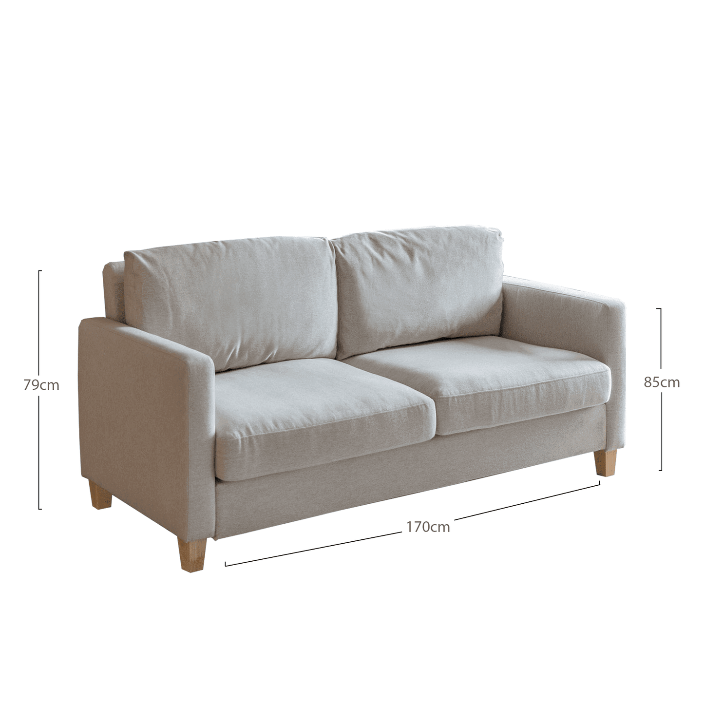 Ava 2 Seater Sofa - Beige