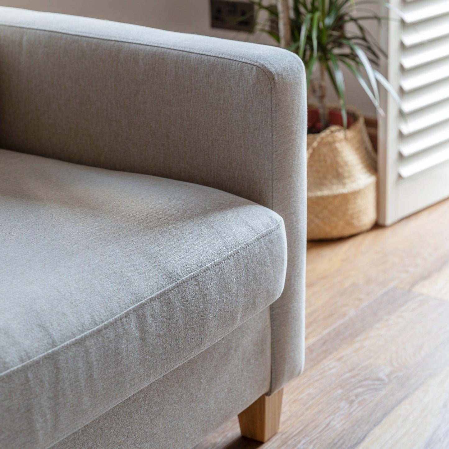 Ava 3 Seater Beige Sofa - Laura James