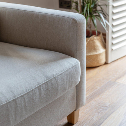 Ava 3 Seater Beige Sofa - Laura James