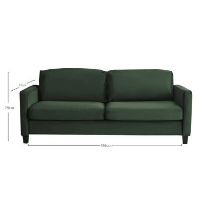 Ava 3 Seater Sofa - Green