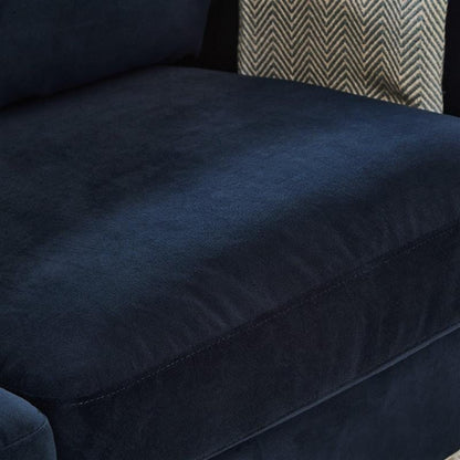 Ava Corner Sofa - Ink with Black Oak Legs - Laura James 