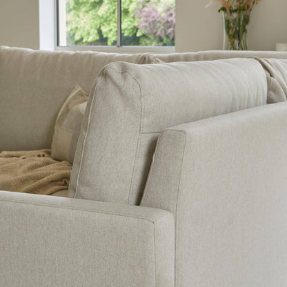 Ava Corner Sofa - Left Hand - Sand with Pale Oak Legs - Laura James