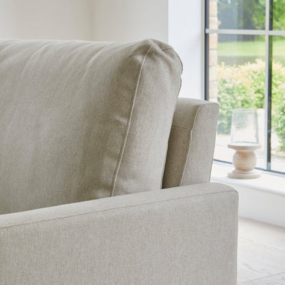 Ava Corner Sofa - Left Hand - Sand with Pale Oak Legs - Laura James