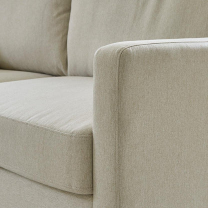 Ava L-Shape Sofa - Right Hand - Sand with Pale Oak Legs - Laura James