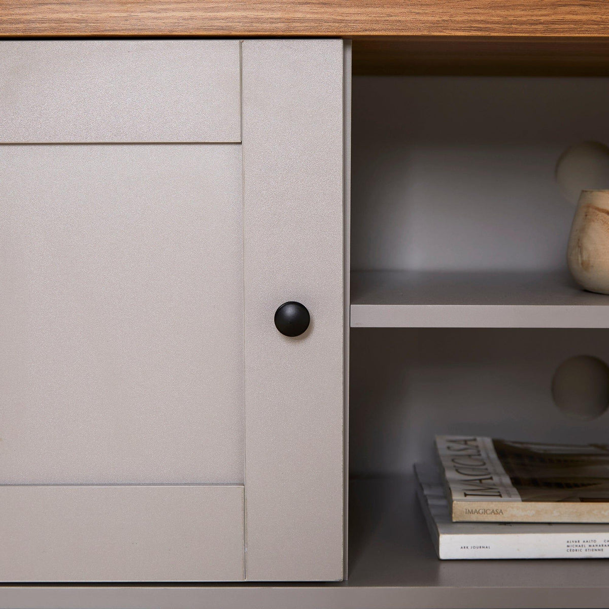 Bampton Stone Grey TV Unit - Laura James 
