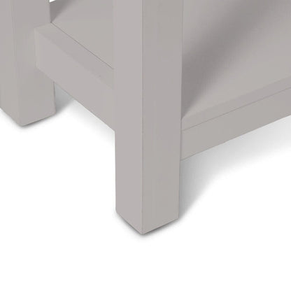 Bampton Stone Grey 2 Drawer Console Table - Laura James 