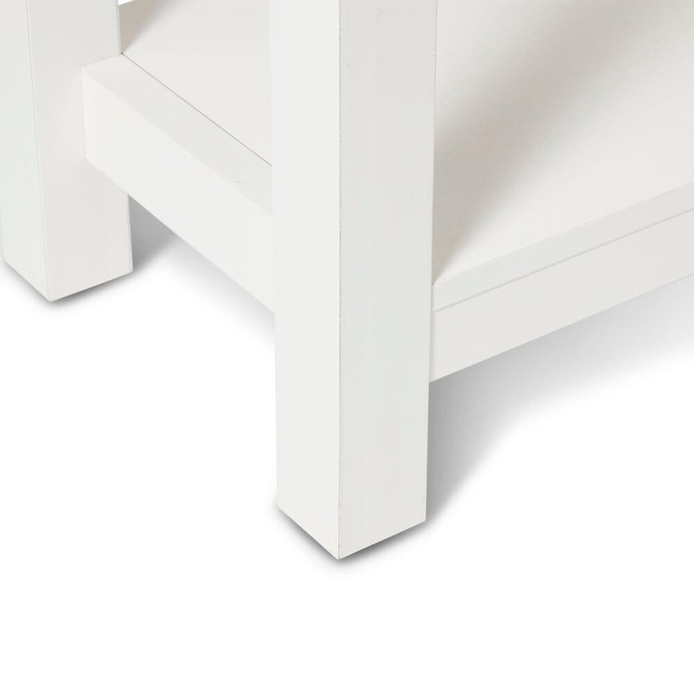 Bampton 2 Drawer Console Table - Alabaster White - Laura James