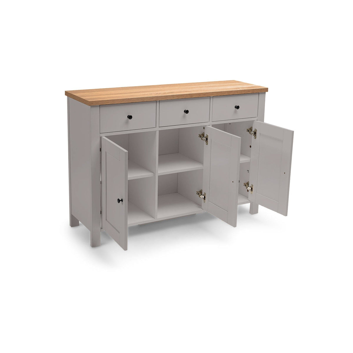 Bampton 3 Door Sideboard - Grey