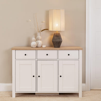 Bampton 3 Door Sideboard - White