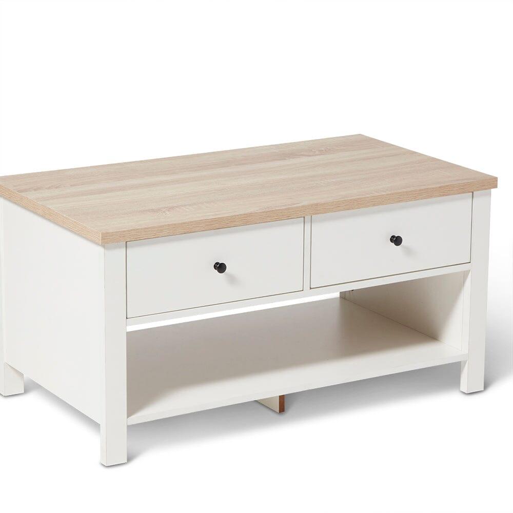 Bampton Coffee Table Alabaster White - Laura James