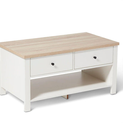 Bampton Coffee Table Alabaster White - Laura James