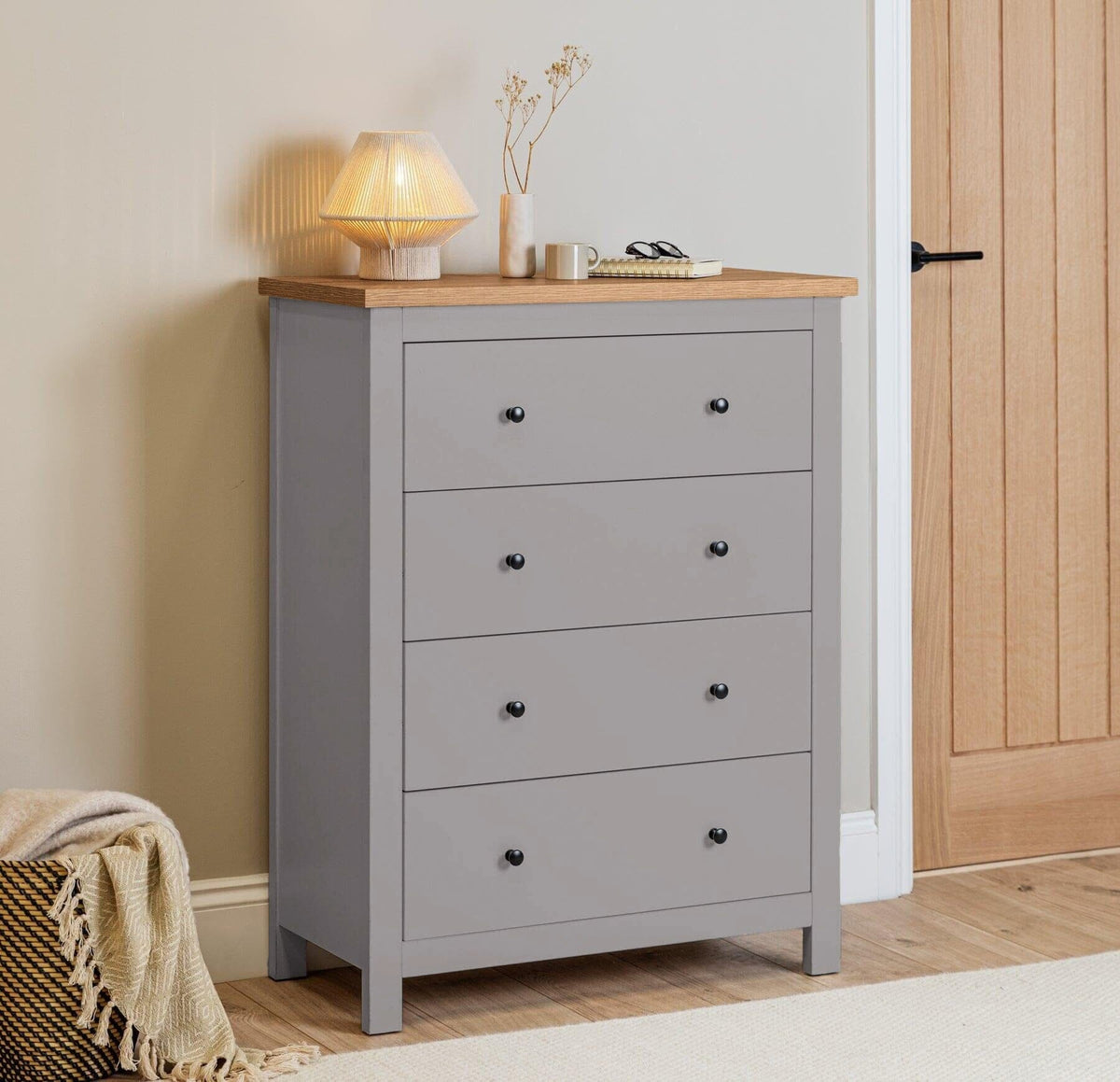 Bampton-4-drawer-chest-of-drawers-grey-oak-top