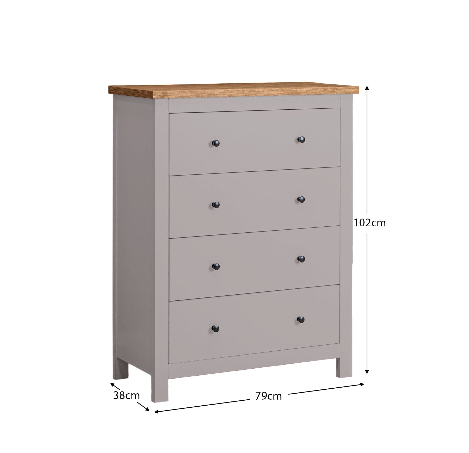 Bampton Stone Grey Chest of 4 Drawers - Laura James Laura James Ireland Bampton Stone Grey Chest of 4 Drawers - Laura James Laura James Ireland