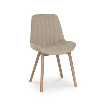 Bella Boucle Dining Chairs with Whitewash Legs - Laura James 