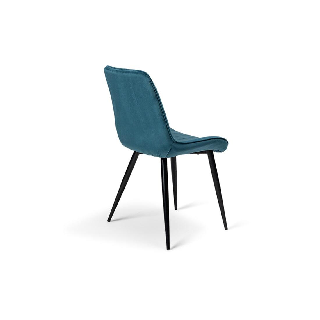 Bella Teal Dining Chair Black Legs