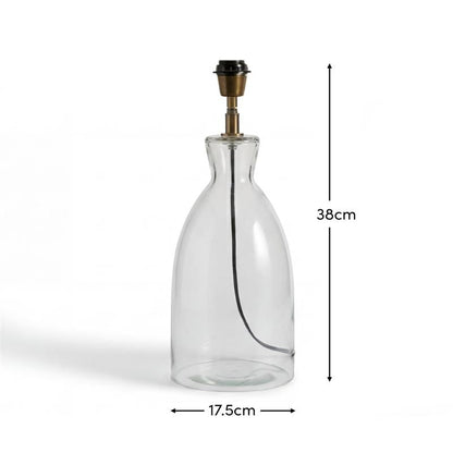 Aldsworth 35cm Table Lamp with Coningsby 40cm Cotton Lamp Shade - Snow White - Laura James