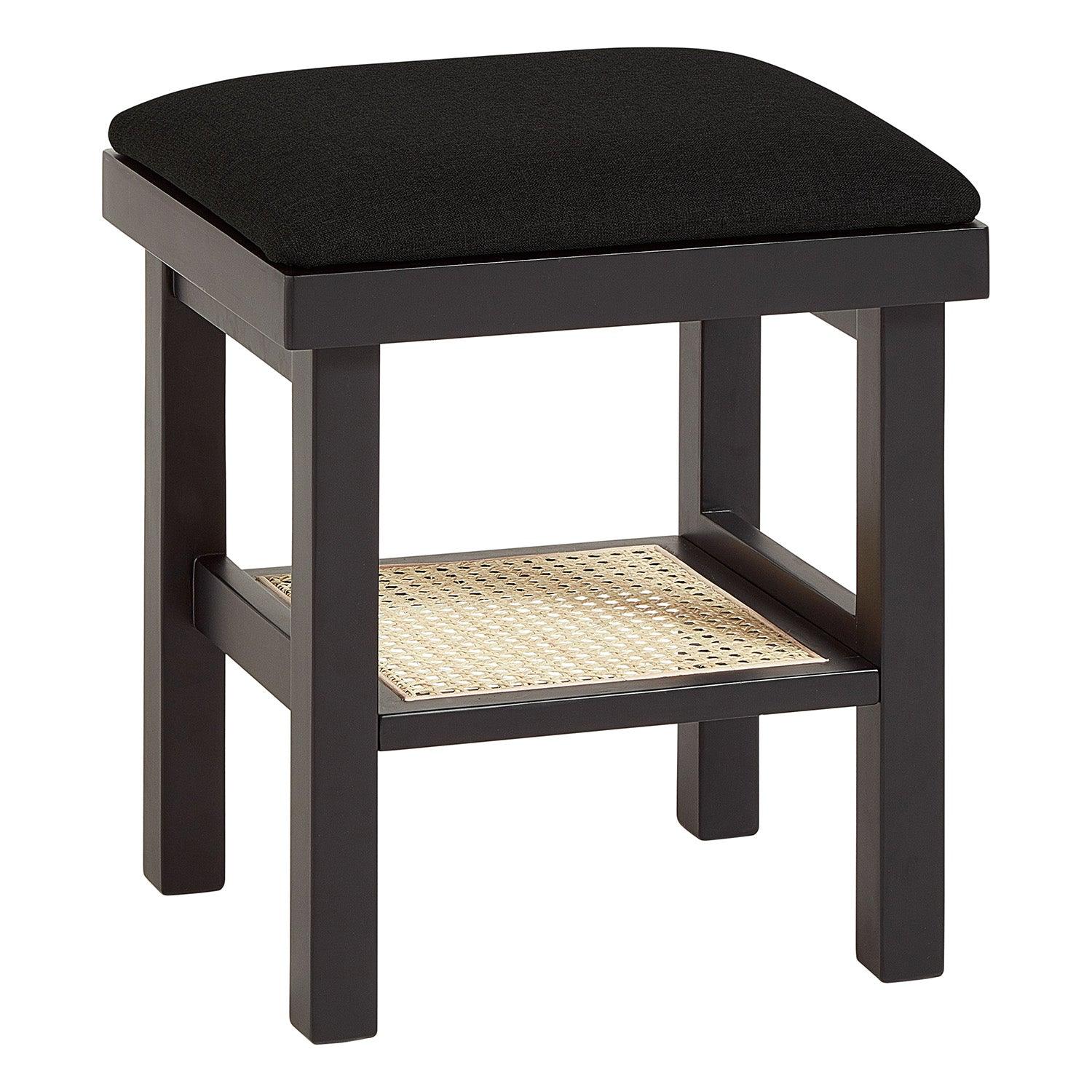 Charlie dressing table stool - black - Laura James