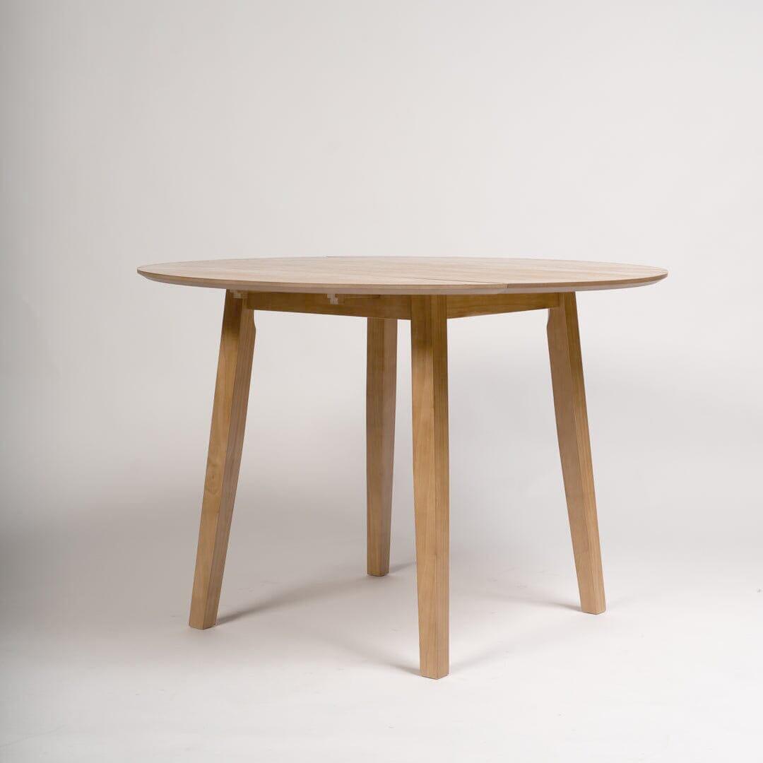 Charlie Pale Oak dining table - drop leaf