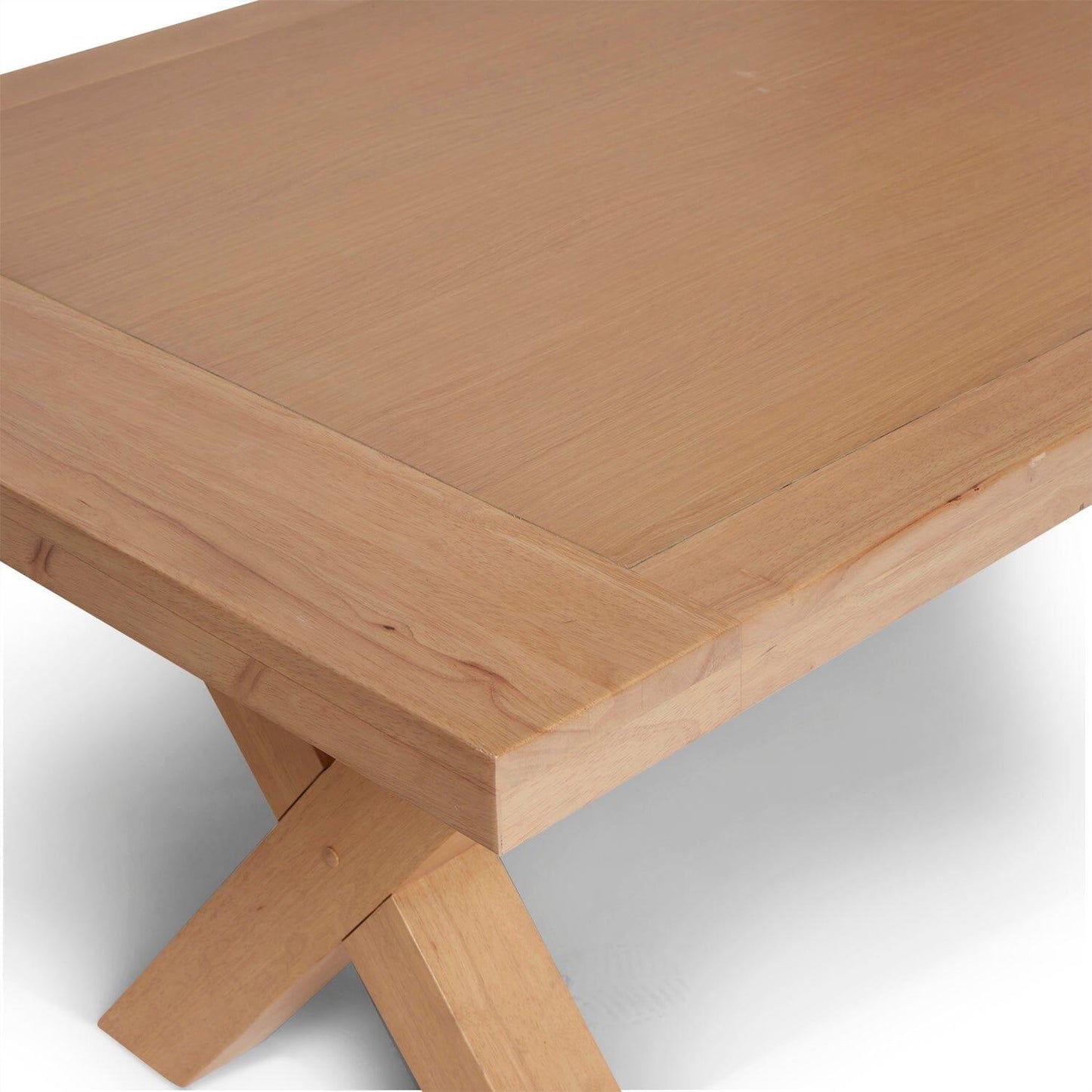 Charlotte Pale Oak Dining Table with 2 Dining Benches - Laura James