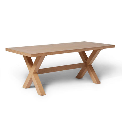 Charlotte Pale Oak Extending Dining Table with 2 Pale Oak Extending Dining Benches - Laura James