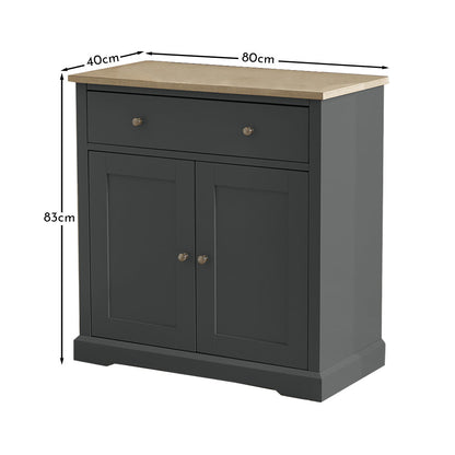 Chatsworth Sideboard - 80cm - Slate Grey