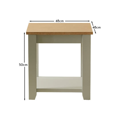 Chatsworth Side Table - Linen Grey - Laura James