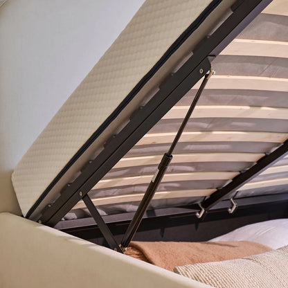 Odette Double Ottoman Bed - Ivory - Laura James Ireland