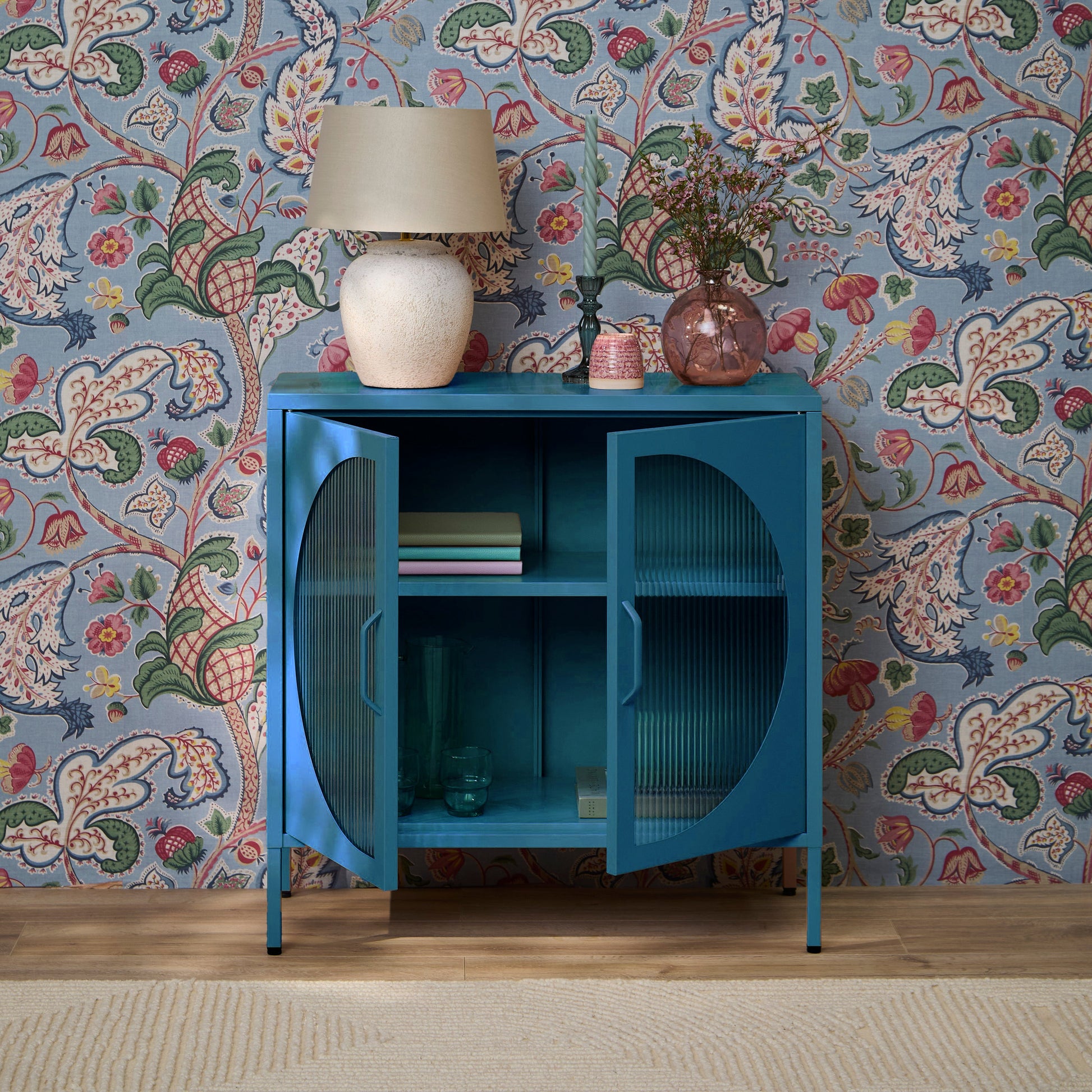 Conan 2 Door Sideboard - Lagoon Teal - Laura James