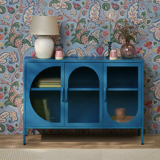 Conan 3 Door Sideboard - Lagoon Teal - Laura James