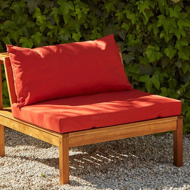 Dakota Garden Corner Sofa Cushion Covers - Red - Laura James
