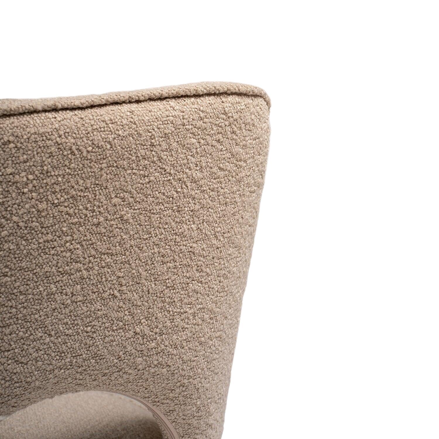 Dolly Boucle Dining Chair - Black Legs - Laura James 